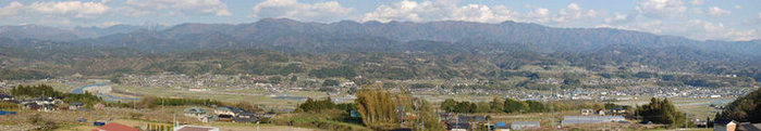 対岸から見た豊丘村 対岸から見た豊丘村