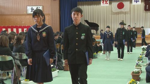 平成28年中学校卒業式