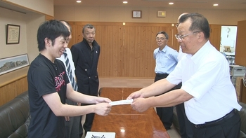 栗沢君 訪問